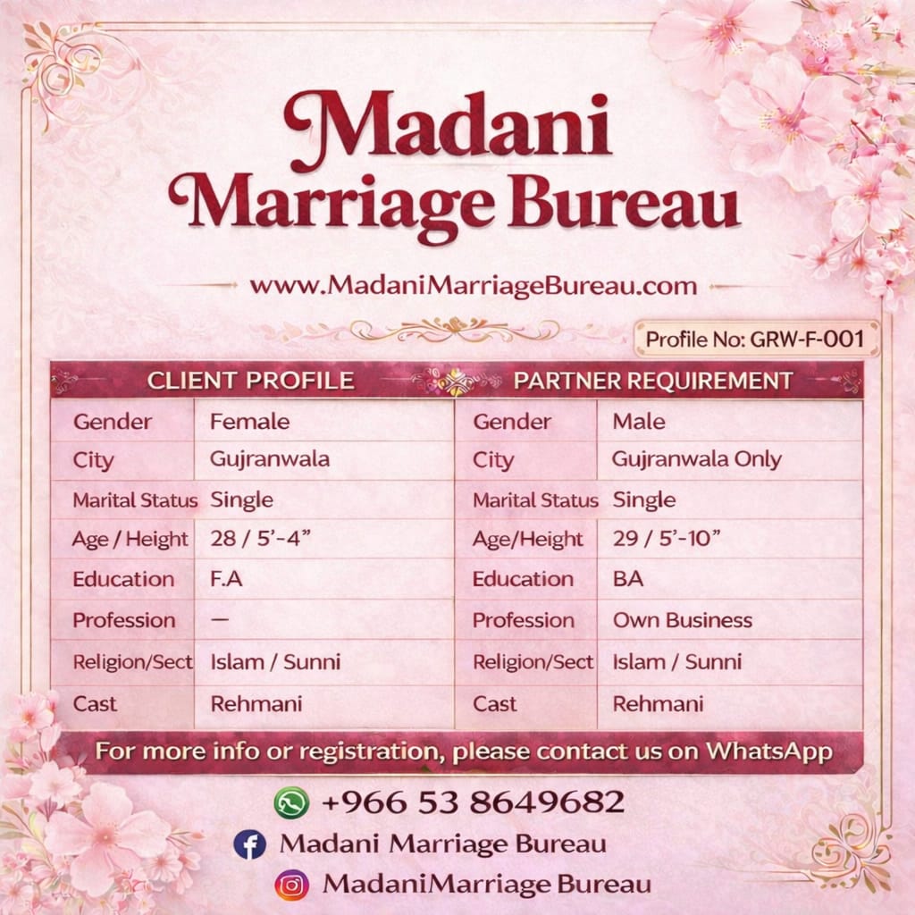 madani marriage bureau